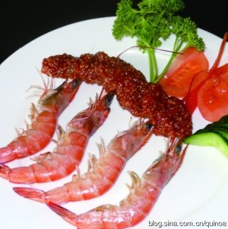 藜麦对虾（仿鱼籽对虾）的做法