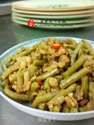 酸豆角炒肉末的做法