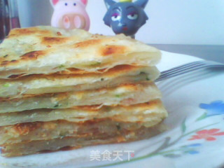 香葱猪肉千层饼的做法