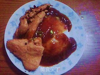 蜜汁鸡脯肉米饭