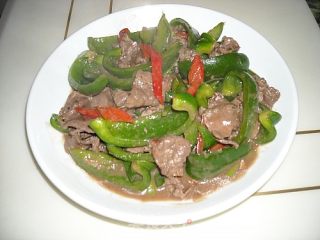 彩椒炒牛肉的做法