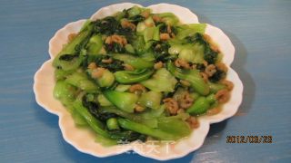 炒油菜海米的做法