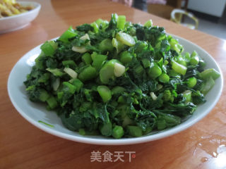 清炒菜心的做法