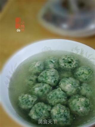 荠菜肉丸子的做法