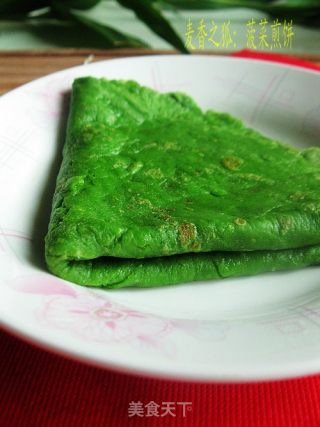 菠菜煎饼的做法