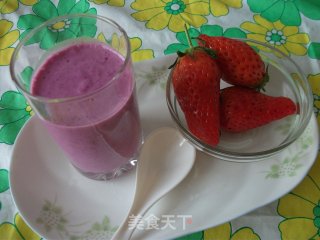 紫甘蓝酸奶昔