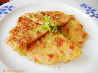 胡萝卜大麦粉蛋饼的做法
