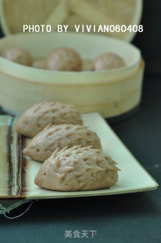 小刺猬豆沙包的做法