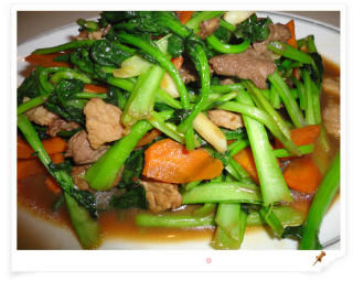苔菜炒肉的做法