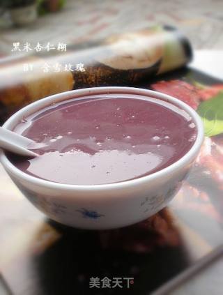 黑米杏仁糊的做法