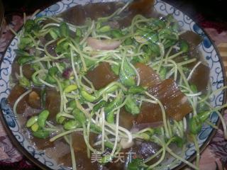焖子炒豆苗的做法