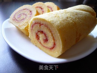 橙汁蛋糕卷的做法