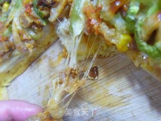黄金脆底奥尔良鸡腿披萨的做法