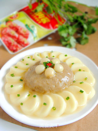 美味环相依—环玉狮子头的做法