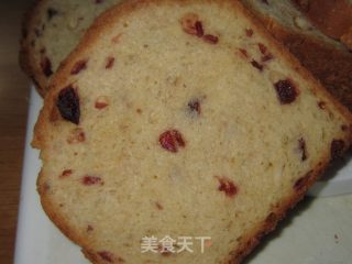 【低卡系列之二】杏仁胚芽蔓越莓吐司的做法