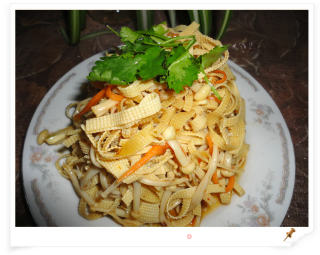 金针菇拌干豆腐丝的做法