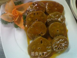 鲍汁酿莲藕的做法