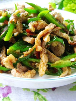 尖椒肉丝的做法