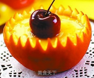 清香鲜橙蒸蛋的做法