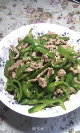 家常菜——青椒炒肉丝的做法