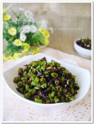 【怡汝私房快手小炒】教你做简单米饭杀手菜---榄菜肉米四季豆的做法