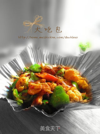 干锅菜花五花肉的做法