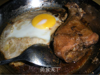 蒸鸡腿和鸡蛋的做法