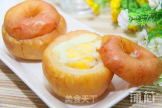 民间止咳良方—鸡蛋炖苹果的做法