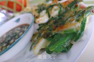 香煎鱿鱼韭菜饼的做法