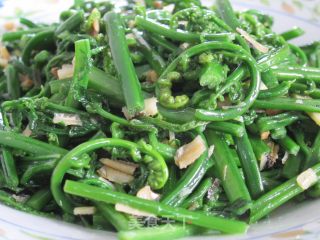 炒巴古【野生厥菜】的做法