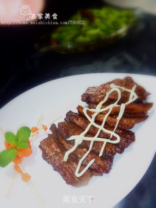 蜜汁葱香烤肉的做法