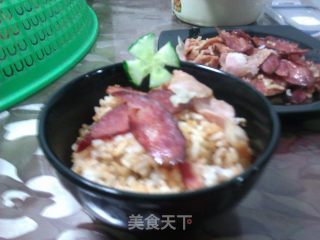 香肠腊肉饭的做法