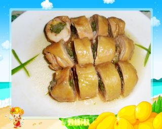 香嫩辣椒鸡肉卷的做法