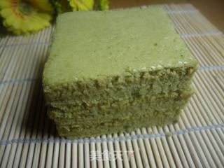 抹茶蛋糕块的做法