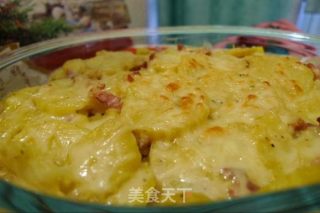 法式“家常菜”—奶香培根焗土豆 gratin dauphinois的做法