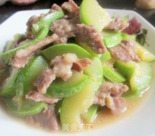 西葫芦炒肉片的做法