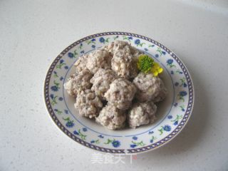 原创家庭手工香菇肉丸的做法