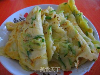 黄瓜鸡蛋饼的做法