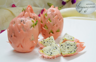 花色面点---火龙果的做法