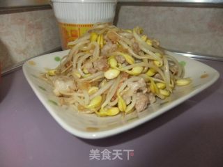 肉末炒豆芽的做法