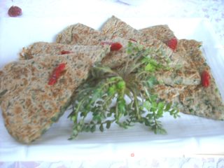 荠菜豆渣饼的做法