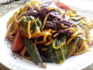 新疆牛肉炒面的做法