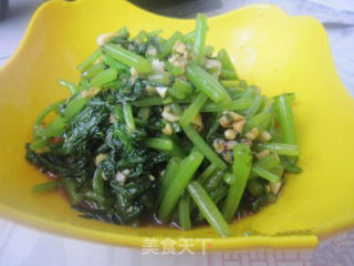 蒜蓉茼蒿的做法