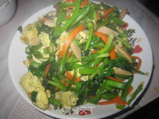 菠菜炒鸡蛋的做法