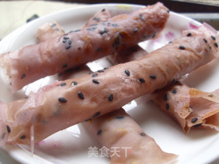 紫薯蛋饼卷的做法