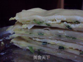 葱花鸡蛋水烙馍的做法