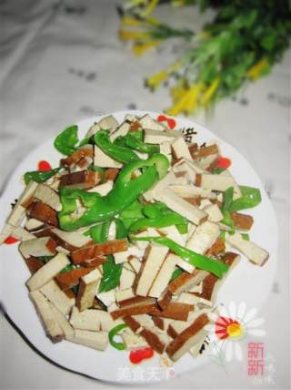青椒炒豆干的做法