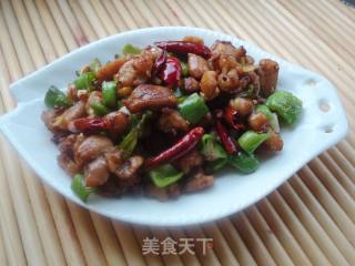 青椒麻辣鸡丁的做法