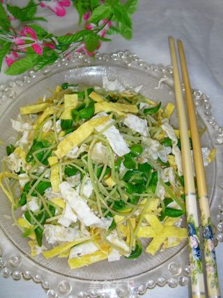 凉拌豌豆苗的做法