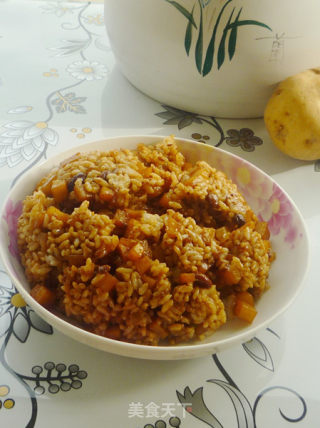 酱焖土豆炒饭的做法